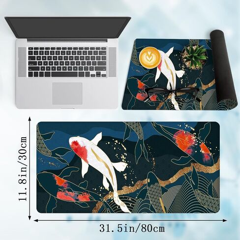 لوحة ماوس ألعاب كبيرة من Cherry Blossom مقاس 11.8 × 31.5 بوصة، لوحة ماوس كبيرة ممتدة مع قاعدة غير قابلة للانزلاق وحافة مخيطة للمكتب والمنزل والمكتب in Kuwait