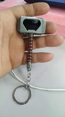 Bottle Opener Thor Bottle Opener Shape Beer Opener Funny Thor of Hammer Mjolnir Keychain Opener Thor Hammer Lovers Gift Party Pub Bar Gifts Wine Corkscrew Beverage Wrench (Silver) in Saudi Arabia