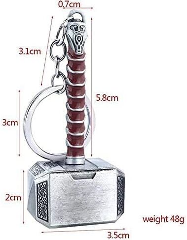 Bottle Opener Thor Bottle Opener Shape Beer Opener Funny Thor of Hammer Mjolnir Keychain Opener Thor Hammer Lovers Gift Party Pub Bar Gifts Wine Corkscrew Beverage Wrench (Silver) in Saudi Arabia