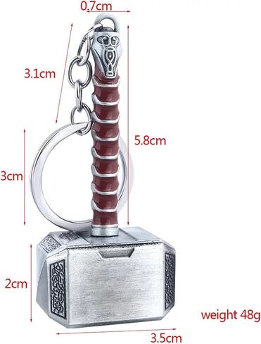 Bottle Opener Thor Bottle Opener Shape Beer Opener Funny Thor of Hammer Mjolnir Keychain Opener Thor Hammer Lovers Gift Party Pub Bar Gifts Wine Corkscrew Beverage Wrench (Silver) in Saudi Arabia