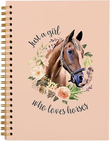 hold fizz Horse Notebook Journal, Horse Gifts for Girls Women, Horse Notepad, Gifts for Horse Lovers, Horse Items Stuff for Girls, Hardcover Spiral Notebook 5.5x8.3 in Kuwait