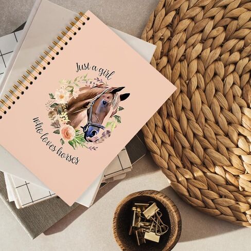 hold fizz Horse Notebook Journal, Horse Gifts for Girls Women, Horse Notepad, Gifts for Horse Lovers, Horse Items Stuff for Girls, Hardcover Spiral Notebook 5.5x8.3 in Kuwait