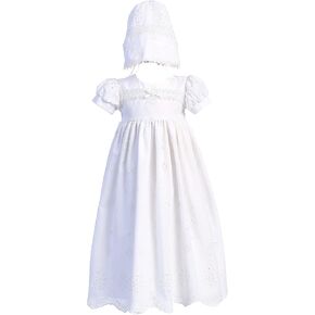 Made in USA Baptism Dresses for Baby Girls, Christening Dresses for Baby Girl, Cotton Dress Ropa de Bautizo Bebé Niña Vestido