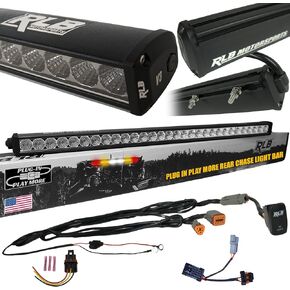2024 Polaris RZR 1000 XP UTV 30" Chase Light 100% Plug and Play Pigtail and Pulse Plug Included. RED/AMBER/WHITE