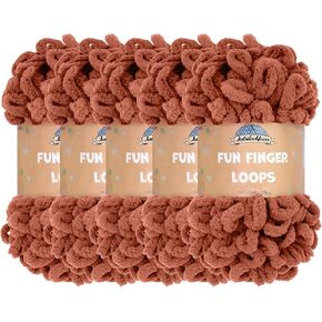JubileeYarn Fun Finger Loops Yarn - Jumbo Polyester - 100g/Skein - Navy - 5 Skeins