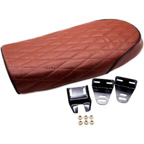 YIBO motorcycle seat cushion Motocross Seat for Cafe Racer Saddle SR400 SR CB KAWASAKI KZ Suzuki GSCB350 CB400SS CB500 CB750 SR400 Retro (black)