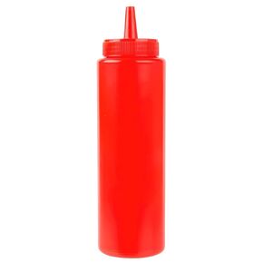 OCS Parts 8 Ounce Clear Squeeze Bottle | Easy to Squeeze Dishwasher Safe Condiment Bottles