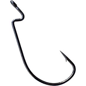 Luengo 50pcs 1/0 5/0 Wide Gap Offset Worm Hooks Jig Fishing Hooks Set Fishing Hook for Bass Fishing