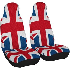 Dujiea Acoustic Guitar in Fire Car Front Seat Covers 2 Pcs Universal Auto Seat Covers Front Seats Only, Vehicle Bucket Seat Protectors Fit for Most Car SUV Sedan and Truck
