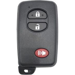 Keyless Entry Remote Smart Key Fob Shell Case for Toyota Highlander Prius Prius C Prius V RAV4 HYQ14AAB HYQ12ACX HYQ14AEM (Silver)