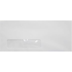 LUXPaper #10 Business Window Envelopes | 4 1/8" x 9 1/2" | Ruby Red | 80lb. Text | 50 Qty