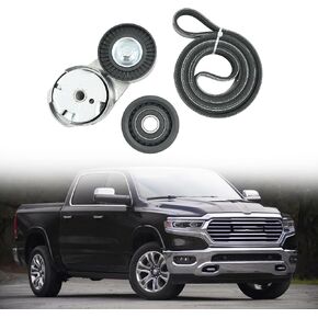 90K-39282D Engine Drive Belt Tensioner Idler Pulley Serpentine Belt Drive Component Kit for Chrysler 200 Town & Country Dodge Avenger Grand Caravan Journey Ram 2011-2019