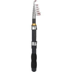 Telescopic Fishing Rod Pole Portable Small Short Sea Pole Mini Sea Fishing Tools Telescopic Fishing Rod for Travel Seawater Freshwater Bass Trout Fishing