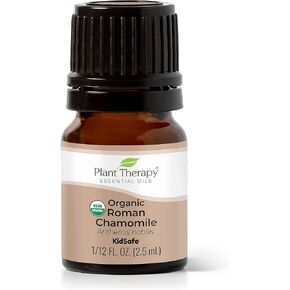 Plant Therapy Organic Roman Chamomile Essential Oil 2.5 mL (1/12 oz) 100% Pure, Undiluted, Therapeutic Grade