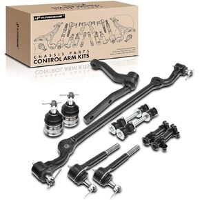 A-Premium 10Pcs Front Suspension Kit, Lower Ball Joint Outer Tie Rod End Sway Bar Links Idler Arm Center Link, Compatible with Chevrolet Camaro 1982-1992, Pontiac Firebird 1982-1992