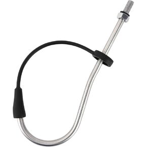 SANLIKE Telescopic Fishing Gaff, 6.22-8.5 Feet Stainless Steel Retractable Telescopic Pole with Sea Fishing Hook Tackle for Saltwater Offshore Ice Tool