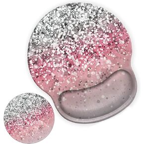 Ergonomic Mouse Pad with Gel Wrist Support for Home Office Efficient Working, Non-Slip Comfortable Mousepad for Easy Typing Pain Relief Proverbs 31 25 Mouse Pad Glitter Zh-mouse Pad-h16