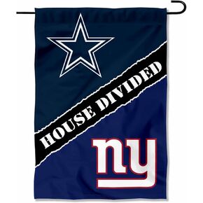 House Divided Cowboys and Giants Double Sided Garden Flag