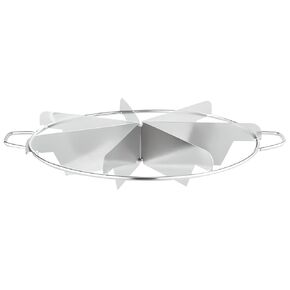 OCS Parts 10" Stainless Steel Pie Cutter | 6-Slice Pie Cutter | Creates Beautifully Uniform Slices of Pie