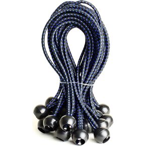 EHOMEA2Z Ball Bungee Cords 25 Pack 6-inch Diameter Bungee Balls for Canopy, Net, Posts, Garden, Tools, Cords, 5mm Weather-Resistant Cord, 100% Latex UV Treated - Ideal for Indoor and Outdoor Use