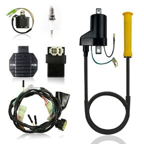Ignition Coil CDI Box Starter Relay Relay Rectifier Wire Harness Spark Plug for Honda Sportrax 400 TRX400 EX 2x4 1999-2004 30500-HN1-003 30700-KCZ-000 30410-HN1-003 31600-HM8-013 32100-HN1-000