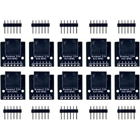 whiteeeen 10pcs RJ11 6P6C Breakout Board with Pin Header