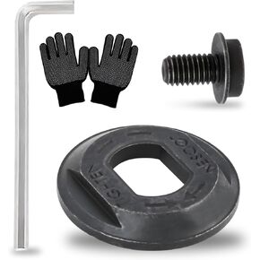 غسالة بمشبك خارجي من الفولاذ 61004800، مع مسمار شفرة منشار دائري 648697-00، مع مفتاح ربط مطابق مناسب لآلات القطع DEWALT DCS372 DCS390 DCS391 DCS392 DC310 DCS373 in Kuwait