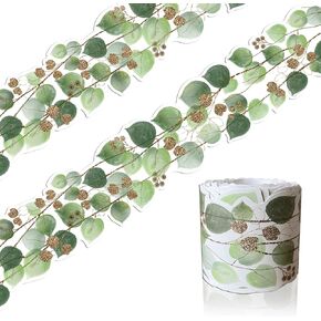 36ft Eucalyptus Boho Border Trim Decor Tropical Leaves Greenery Bulletin Board Borders Wall Decals for Classroom Back to School Decorations