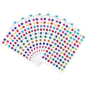 Pack of 960pcs 1cm Self Adhesive Assorted Colors Shiny Sparkle Star Stickers Students Rewards Teachers Supplies