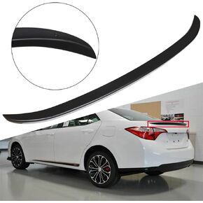 munirater Rear Trunk Spoiler Wing Matte Black OEM Factory Style Replacement for 2014-2019 Toyota Corolla Sedan