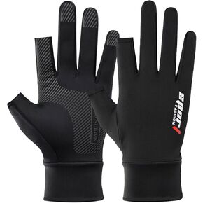 BRLIBESE Fishing Gloves Men Women UV Protection Driving Gloves UPF50+ Sun Hiking Anti-Slip Touch Screen Gloves for Kayaking, Bike, Paddling, Driving, Canoeing, Rowing