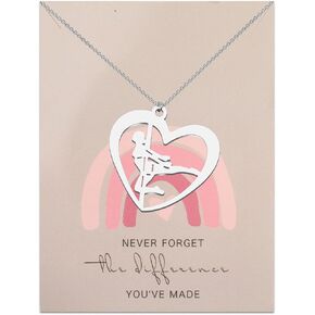 MYOSPARK Pole Dancer Gift Pole Dancing Charm Necklace Pole Dance Artistic Jewelry Dancing Lovers Gift Pole Dance Instructor Thank You Gift