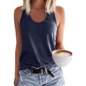 Summer Tank Tops for Women Casual Sleeveless Hollow Out Sweet O Ring Shirt Tunic Blouse S-5XL Plus Size