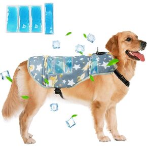 Paw Legend Dog Cooling Vest with Ice Pack Cooling Vest for Dog Cooling Harness for Summer Outdoor Hiking Walking Sun Protection Breathable, X-Large