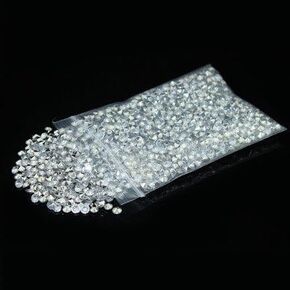 4.5mm Acrylic Color Faux Round Diamond Crystals Treasure Gems for Table Scatters, Vase Fillers, Event, Wedding, Arts & Crafts (2000 pcs Clear & Silver)