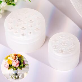 Lekit Spiral Ikebana Stem Holder Kit - 2 Pcs Hanataba Flower Arranger Twist, Flower Arrangement Supplies Holder, Flower Bouquet Accessories, Reusable Ikebana Tools, Flower Separator for Vase
