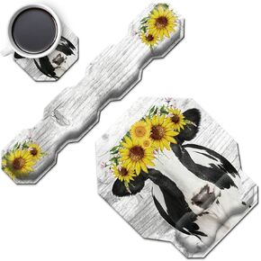 Keyboard Wrist Rest + Mouse Wrist Rest Support Set + Coaster, Ergonomic Memory Foam Mouse and Keyboard Pad Set for Home Computer Office Easy Typing and Relieve Wrist Pain - Sky Forest