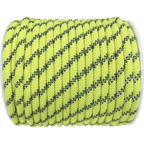 Sutekus 5/16" Accessory Cord Rope High Strength Utility Paracord 8mm Reflective Paracord Hiking Fishing Climbing Packaging 130FT (7mm Green)
