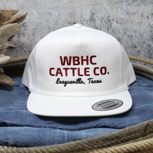 WHISKEY BENT HAT CO. Cattleman Rope Hat WBHC Cattle Co. Leagueville Texas Adjustable Snapback Hat in Saudi Arabia