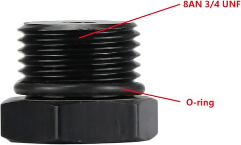 Ucreative 6AN كتلة قبالة غطاء ذكر محول تركيب المكونات سبائك الألومنيوم 2PCS in Kuwait