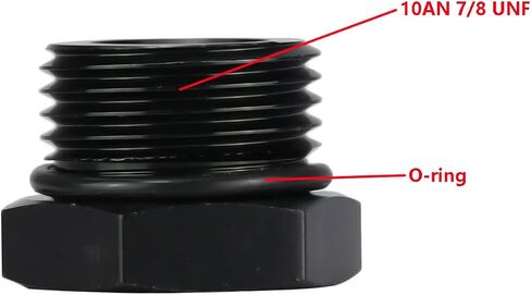 Ucreative 6AN Block Off Cap Male Adapter Fitting Plug Aluminium Alloy 2Pcs in Saudi Arabia