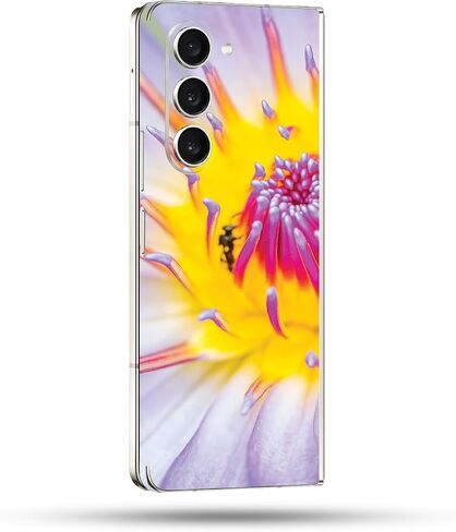 غلاف MightySkins متوافق مع هاتف Samsung Galaxy Z Fold 5 Full Wrap - زهرة اللوتس | غطاء ملتف واقٍ ومتين وفريد ​​من نوعه من الفينيل | سهل التطبيق والإزالة وتغيير الأنماط | صنع في الولايات المتحدة الأمريكية in Kuwait