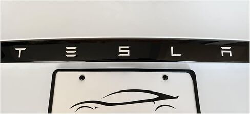 غلاف مزخرف لباب صندوق الأمتعة لسيارة Tesla Model S (من 3/2023 إلى الحالي)، غلاف قياسي، طقم مكون من قطعتين (أحمر لامع) in Kuwait
