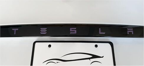 غلاف مزخرف لباب صندوق الأمتعة لسيارة Tesla Model S (من 3/2023 إلى الحالي)، غلاف قياسي، طقم مكون من قطعتين (أحمر لامع) in Kuwait