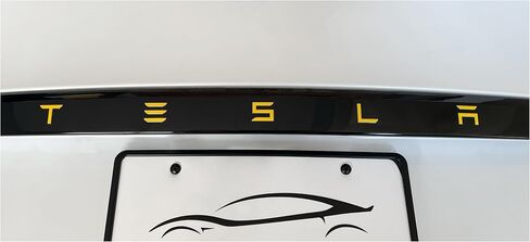 غلاف مزخرف لباب صندوق الأمتعة لسيارة Tesla Model S (من 3/2023 إلى الحالي)، غلاف قياسي، طقم مكون من قطعتين (أحمر لامع) in Kuwait