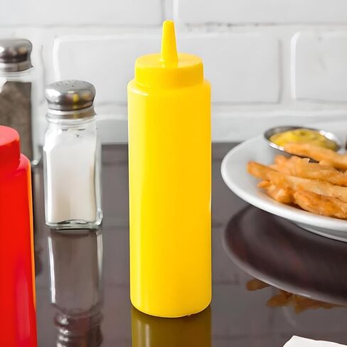 OCS Parts 8 Ounce Clear Squeeze Bottle | Easy to Squeeze Dishwasher Safe Condiment Bottles in Saudi Arabia