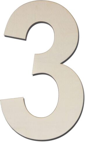12 Inch Large Wood Number Sign 0, Unfinished Blank Wooden Slice Board for DIY Crafts Home Birthday Decorations Props in Saudi Arabia