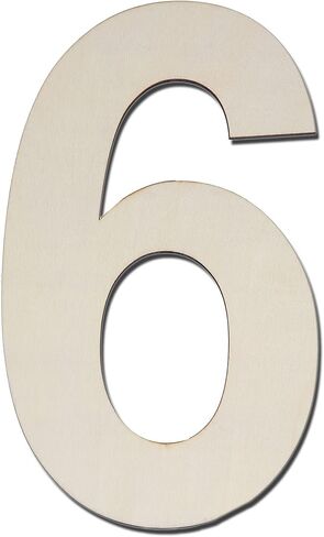 12 Inch Large Wood Number Sign 0, Unfinished Blank Wooden Slice Board for DIY Crafts Home Birthday Decorations Props in Saudi Arabia