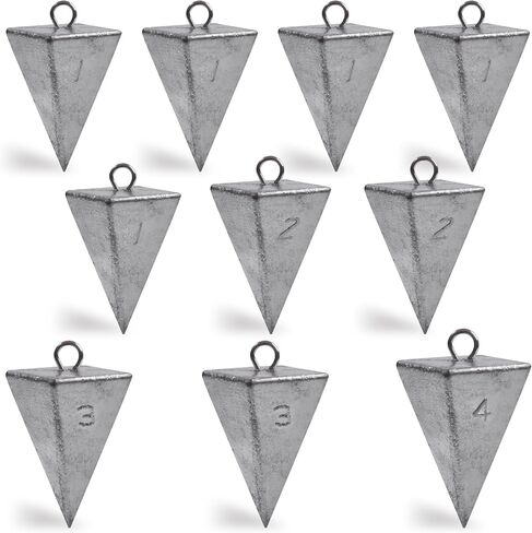 Pyramid Sinkers Fishing Weights Sinkers Saltwater Surf Fishing Weights Pyramid Weights Ocean Saltwater Fishing Gear Tackle 1oz 2oz 3oz 4oz 5oz 6oz 8oz in Saudi Arabia
