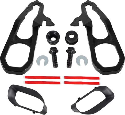 Front Car Tow Hooks Left & Right Compatible with Dodge Ram 1500 with 3.0L 3.6L 5.7L Engine2019-2022(Black) in Saudi Arabia
